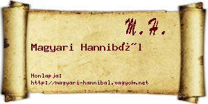 Magyari Hannibál névjegykártya